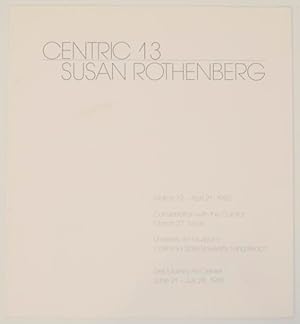 Seller image for Susan Rothenberg Centric 13 for sale by Jeff Hirsch Books, ABAA