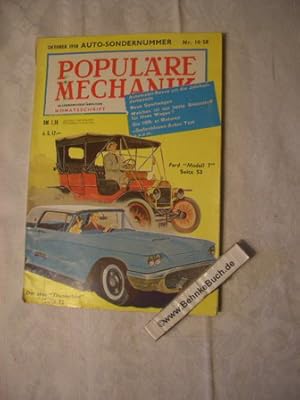 Bild des Verkufers fr Populre Mechanik. Allgemeinverstndliche Monatsschrift. Januar 1958. 3. Jahrgang. Band 7, Heft 4, Nr. 37. Auto-Sondernummer. zum Verkauf von Antiquariat BehnkeBuch