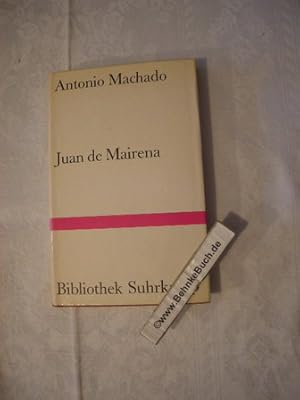 Bild des Verkufers fr Juan de Mairena : Sentenzen, Spsse, Aufzeichnungen u. Erinnerungen e. apokryphen Lehrers. Antonio Machado. Ins Dt. bertr. von Georg Rudolf Lind / [Bibliothek Suhrkamp ; Bd. 36] zum Verkauf von Antiquariat BehnkeBuch