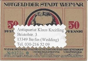 50 Pfennig-Notgeld der Stadt Weimar