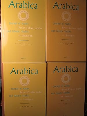 Arabica: Journal of Arabic and Islamic Studies : Tome LXII, Fascicule 1 ; 2-3; 4; 5-6 [2015]