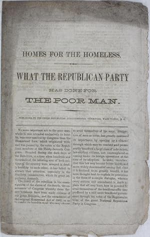 Homes for the Homeless: What the Republican Party Has Done for the Poor Man
