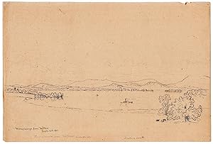 Winnipiscogee from Woolfboro, Septr. 8th, 1850. [drawing]