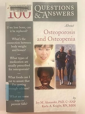 Seller image for 100 Questions & Answers About Osteoporosis And Osteopenia (100 Questions and Answers About.) for sale by WeSavings LLC