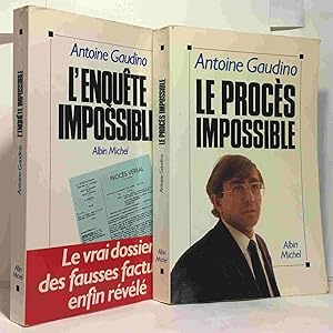 L’enquête Impossible + Le procès impossible (deux livres)