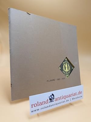 Festschrift zum 70jährigen Jubiläum Quartett-Verein Köln-Ossendorf