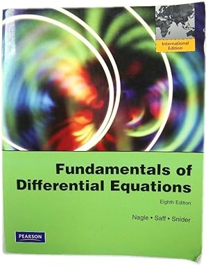 Bild des Verkufers fr Fundamentals of Differential Equations: Eighth Edition zum Verkauf von PsychoBabel & Skoob Books