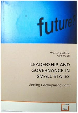 Seller image for Leadership and Governance in Small States: Getting Development Right for sale by PsychoBabel & Skoob Books