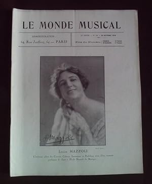 Le monde musicale - N°10 Octobre 1926