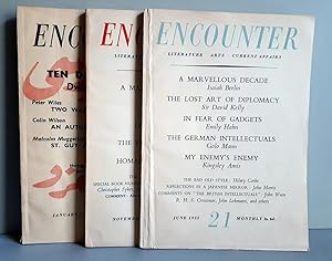 Encounter - No. 21, 26, 40 - 3 Hefte - Isaiah Berlin, W. H. Auden, Golo Mann etc - 1955.