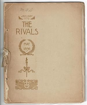 [Theatre program for:] The Rivals. A comedy in three acts . under the direction of C. B. Jefferso...
