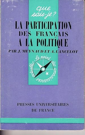 Immagine del venditore per la participation des franais a la politique venduto da secretdulivre