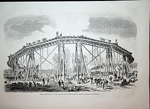 Bild des Verkufers fr WIEN II., Rotunde im Bau ca. 1872 (Weltausstellung 1873), Ansicht ca. 1872 zum Verkauf von ANTIQUARIAT.WIEN Fine Books & Prints