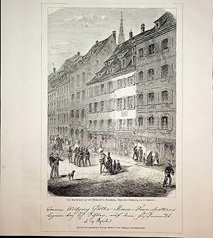 STRASBOURG, Maison de Goethe STRASSBURG, Goethes Wohnhaus am Alten Fischmarkt Nr. 36 vue / Ansich...