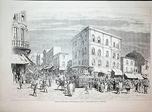 ISTANBUL, Galata, street scene ca. 1870