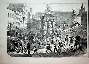 KÖLN, Kölner Karneval, Karnevalszug, Ansicht 1872