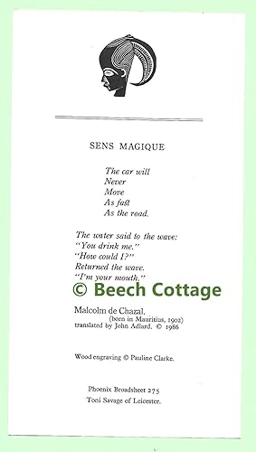 Seller image for Sens Magique (Phoenix Broadsheet 275) for sale by The Bookshop at Beech Cottage