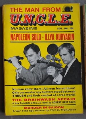 Seller image for MAN FROM U.N.C.L.E. MAGAZINE. Volume 2 #2. September / 1966 { Uncle TV Series Tie-In Pulp Digest } "The Brainwash Affair" for sale by Comic World