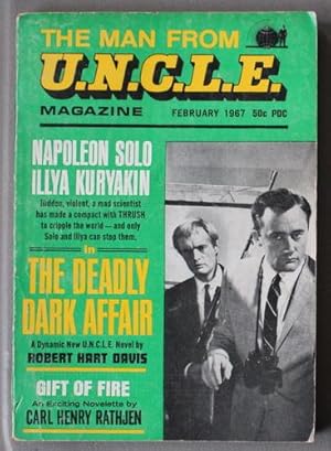 Immagine del venditore per MAN FROM U.N.C.L.E. MAGAZINE. Volume 3 #1. February / 1967 { Uncle TV Series Tie-In Pulp Digest } "The Deadly Dark Affair". venduto da Comic World