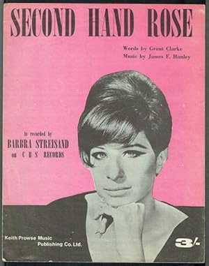 Image du vendeur pour Second Hand Rose, recorded by Barbra Streisand mis en vente par Hall of Books