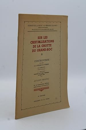 Imagen del vendedor de Sur Les Cristallisations de La Grotte Du Grand-Roc. a la venta por ATGBooks