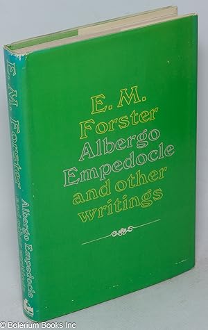 Imagen del vendedor de Albergo Empedocle and other writings a la venta por Bolerium Books Inc.