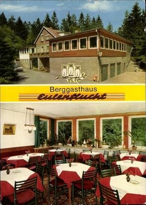 Bild des Verkufers fr Ansichtskarte / Postkarte Bad Mnder am Deister, Berggasthaus Eulenflucht - Inhaber: Fritz Lange zum Verkauf von akpool GmbH