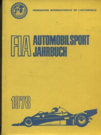 FIA - Automobilsport Jahrbuch 1978.