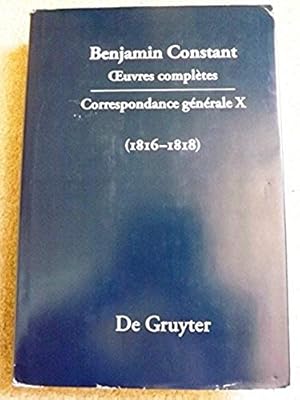 Correspondance generale 1816-1818