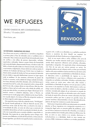 Imagen del vendedor de We refugees, narratives of exile (visitor's guide) a la venta por The land of Nod - art & books
