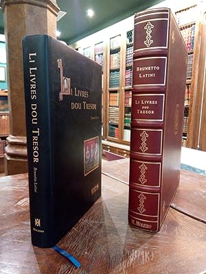 Image du vendeur pour LI LIVRES DOU TRESOR [Facsmil del cdice original mas estudio codicolgico con la traduccin del cdice del latn al Espaol. COMPLETO EN 2 VOLS.] / Estudio paleogrfico y codicolgico, por L. I. Kisseleva; Peculiaridades artsticas e iconogrficas del manuscrito de San Petesburgo, por O. P. Mokretsova; Los captulos sobre animales, por W. B. Clark; Investigacin tcnica y restauracin del manuscrito, por I P. Mokretsova, G. Z. Bykova, V. N. Kireyeva. Traduccin al espaol del cdice en latn, por Jaume Turr; Reproduccin en facsmil del cdice realizada por Joseph S. Martn mis en vente par Librera Miguel Miranda