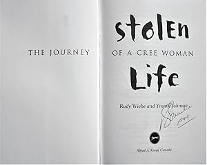 Bild des Verkufers fr Stolen Life. the Journey of a Cree Woman zum Verkauf von Ken Jackson