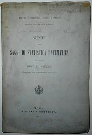 Sunto dei Saggi di statistica matematica