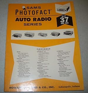 Bild des Verkufers fr Sams Photofact Auto Radio Series, Volume 37, AR-37, June 1966 zum Verkauf von Easy Chair Books
