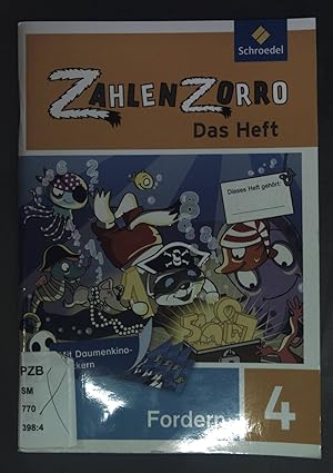 Bild des Verkufers fr Fordern: Nr. 4 - in: Zahlenzorro - Das Heft. zum Verkauf von books4less (Versandantiquariat Petra Gros GmbH & Co. KG)