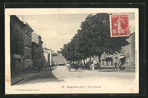 Carte postale Lagnieu, Place d'Armes