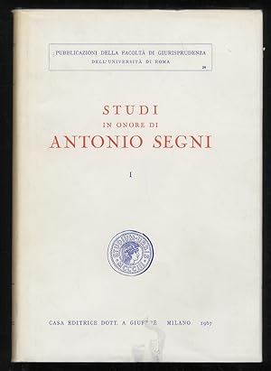 Studi in onore di Antonio Segni.