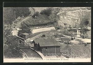 Carte postale Saut-du-Mortier, Les Bureaux et le Canal