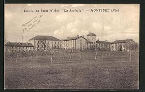 Carte postale Montluel, Institution Saint-Michel La Saulsaie
