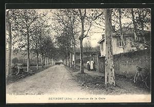 Carte postale Beynost, Avenue de la Gare