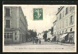 Carte postale Belley, La Poste, Boulevard des Capucines