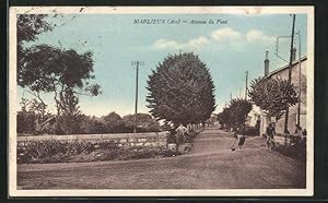 Carte postale Marlieux, Avenue du Pont