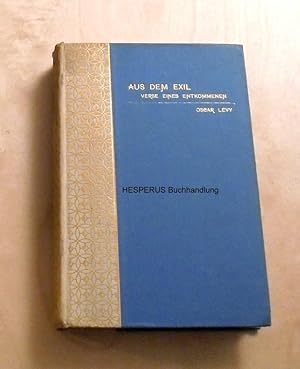 Bild des Verkufers fr Aus dem Exil zum Verkauf von HESPERUS Buchhandlung & Antiquariat