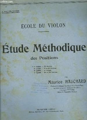 Bild des Verkufers fr Etude mthodique des positions, 1er cahier zum Verkauf von Le-Livre