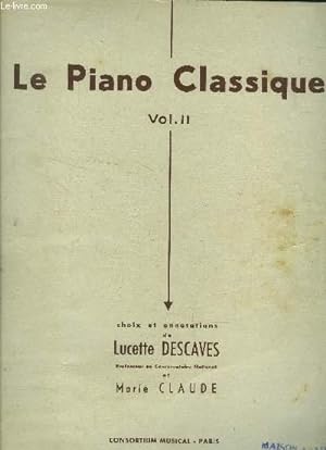 Image du vendeur pour Le piano classique Vol .II mis en vente par Le-Livre
