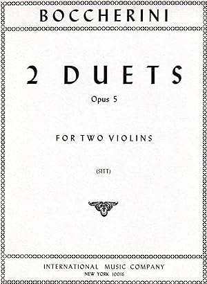 Two Duets, Opus 5 - for Two Violins [SET of TWO PARTS]