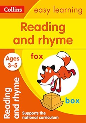 Seller image for Reading and Rhyme: Ages 3-5 (Collins Easy Learning Preschool) [Soft Cover ] for sale by booksXpress