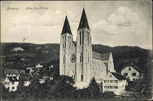 Ansichtskarte / Postkarte Bregenz am Bodensee Vorarlberg, Herz Jesu Kirche