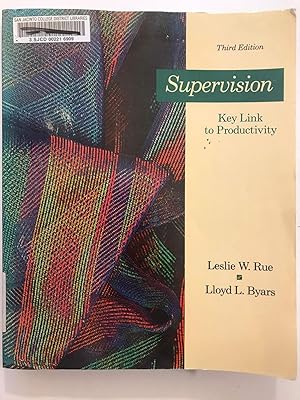 Seller image for Supervision, key link to productivity (The Irwin series in management and the behavioral sciences) for sale by WeSavings LLC