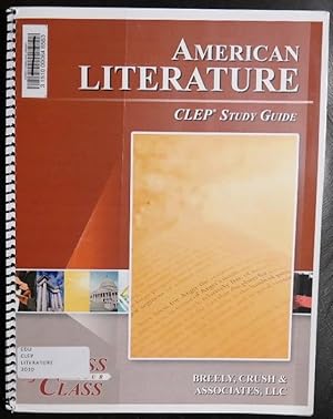 Bild des Verkufers fr CLEP American Literature Study Guide (Spiral Boundd) zum Verkauf von GuthrieBooks
